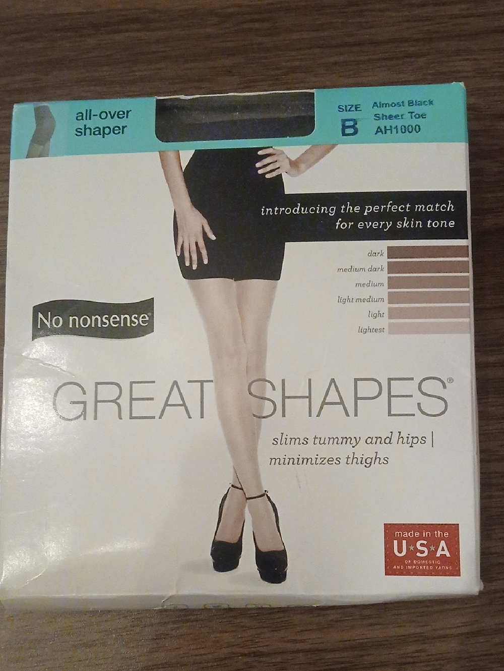 No Nonsense Great Shapes All-Over Shaper - Almost Black